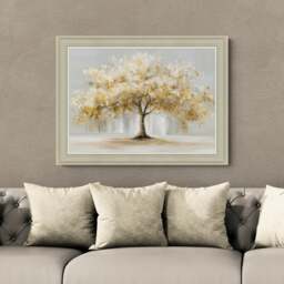 Artko Tree of Golden Whispers by M. Torelli Framed Print