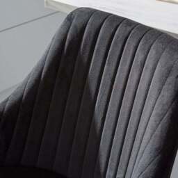 Shea Counter Height Barstool, Velvet - thumbnail 3