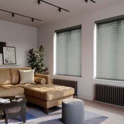 Made To Measure 63mm Slats Charcoal Venetian Blind - thumbnail 3