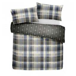 Dreams & Drapes Lodge Connolly Check 100% Brushed Cotton Duvet Cover & Pillowcase Set - thumbnail 3