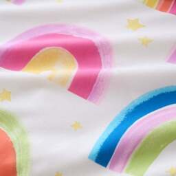 Watercolour Rainbow 100% Cotton Reversible Duvet Cover and Pillowcase Set - thumbnail 5