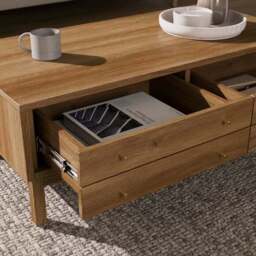 Edgar Coffee Table, Oak Effect - thumbnail 3
