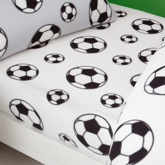 Catherine Lansfield Football Fleece Fitted Sheet - image 1