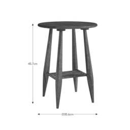 Haider Side Table, Acacia Wood - thumbnail 6