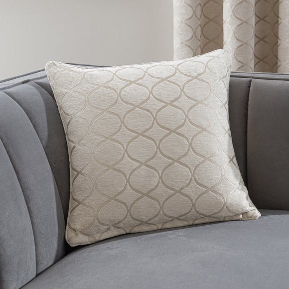 Ogee Chenille Feather Filled Cushion - image 1