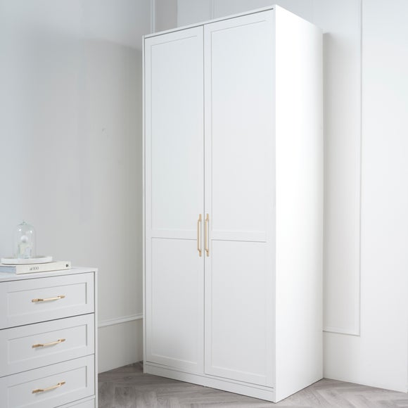 Austen Double Wardrobe, White - image 1