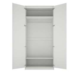 Austen Double Wardrobe, White - thumbnail 3