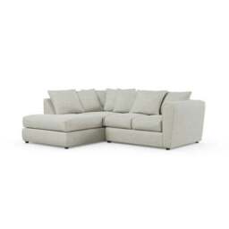 Blake Curved Arm Chunky Chenille Corner Chaise Sofa - thumbnail 6