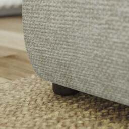 Blake Curved Arm Chunky Chenille Corner Chaise Sofa - thumbnail 4