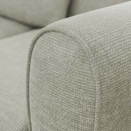 Blake Curved Arm Chunky Chenille Corner Chaise Sofa - thumbnail 5