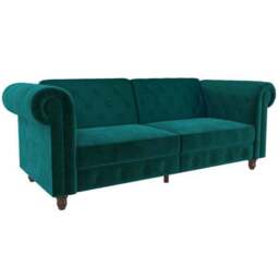 Felix Velvet Chesterfield Double Sofa Bed - thumbnail 2