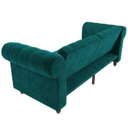 Felix Velvet Chesterfield Double Sofa Bed - thumbnail 5