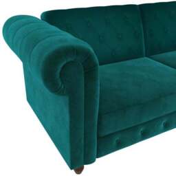 Felix Velvet Chesterfield Double Sofa Bed - thumbnail 6
