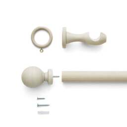 Ashton Wood Curtain Pole - thumbnail 3