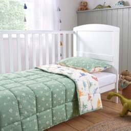 4 Tog Dinosaur Cotbed Coverless Quilt & Pillowcase - thumbnail 2