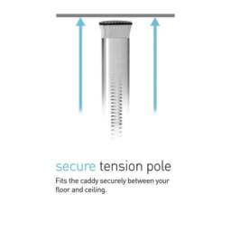 Simplehuman Tension Pole Shower Caddy - thumbnail 3