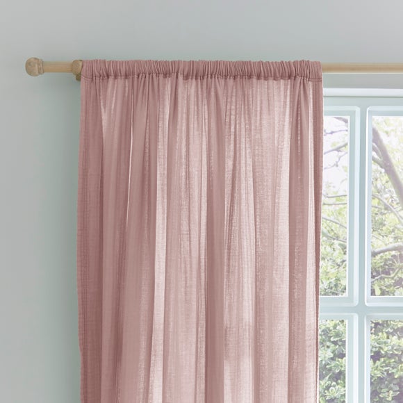 Cotton Muslin Slot Top Curtains - image 1