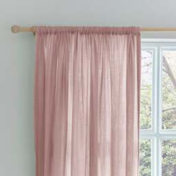 Cotton Muslin Slot Top Curtains - thumbnail 1