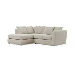 Blake Basket Weave Texture Corner Chaise Sofa - thumbnail 6