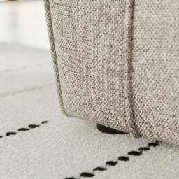Blake Basket Weave Texture Corner Chaise Sofa - thumbnail 4