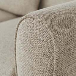 Blake Basket Weave Texture Corner Chaise Sofa - thumbnail 5