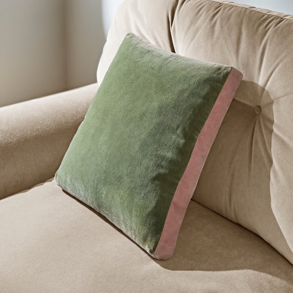 Box Edge Cotton Velvet Cushion - image 1