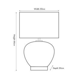Lucien Tortoiseshell Glass Table Lamp - thumbnail 5