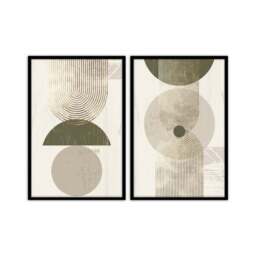 Set of 2 Mid Century Design Framed Prints - thumbnail 2