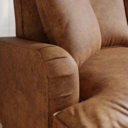 Beatrice Relaxed Faux Leather Corner Chaise Sofa - thumbnail 4