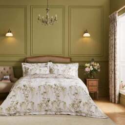 Dorma Cherwell 300 Thread Count 100% Cotton Sateen Duvet Cover & Pillowcase Set - thumbnail 3