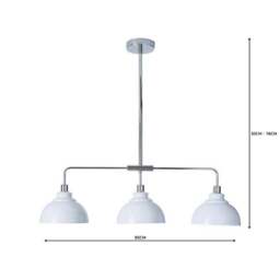 Galley 3 Light Diner Ceiling Light - thumbnail 5