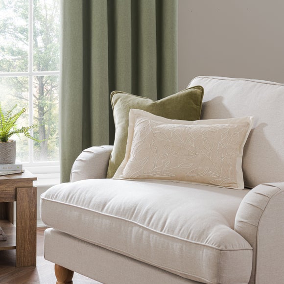 Leaf Linework Rectangle Cushion - image 1