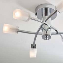 Vogue Havana 6 Light Semi Flush Ceiling Light - thumbnail 3