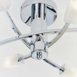 Vogue Havana 6 Light Semi Flush Ceiling Light - thumbnail 5
