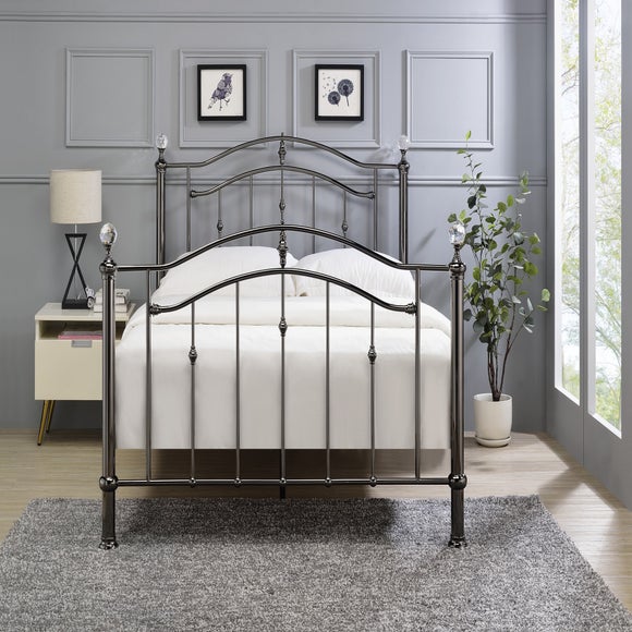 Callisto Chrome and Crystal Bed Frame - image 1