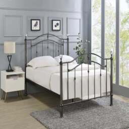 Callisto Chrome and Crystal Bed Frame - thumbnail 2
