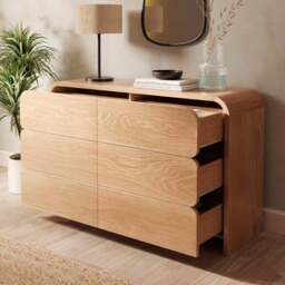Bennett 6 Drawer Chest, Light Oak - thumbnail 2
