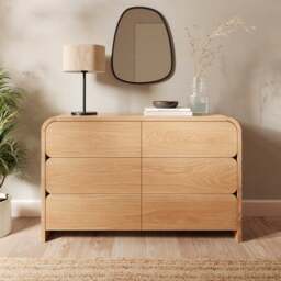 Bennett 6 Drawer Chest, Light Oak - thumbnail 1