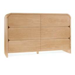 Bennett 6 Drawer Chest, Light Oak - thumbnail 6