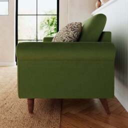 Maeve Compact Velvet 3 Seater Sofa - thumbnail 2