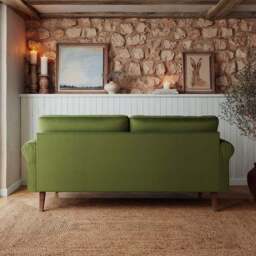 Maeve Compact Velvet 3 Seater Sofa - thumbnail 3
