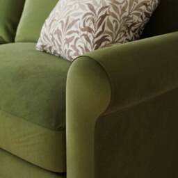 Maeve Compact Velvet 3 Seater Sofa - thumbnail 4