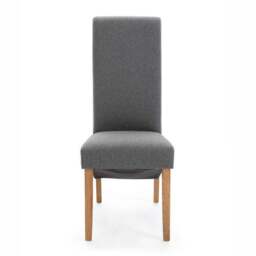 Chester Set of 2 Dining Chairs, Herringbone Fabric - thumbnail 5