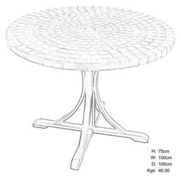 Monterey 4 Seater Dining Set with Ascot Chairs - thumbnail 6