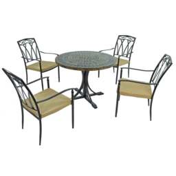Monterey 4 Seater Dining Set with Ascot Chairs - thumbnail 1