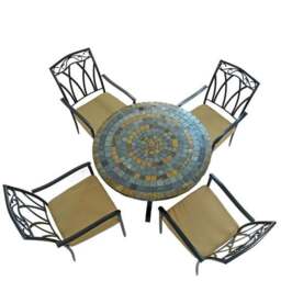 Monterey 4 Seater Dining Set with Ascot Chairs - thumbnail 3