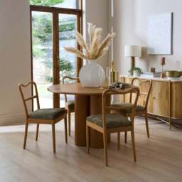 Betsie Dining Chair, Olive Chenille - thumbnail 2
