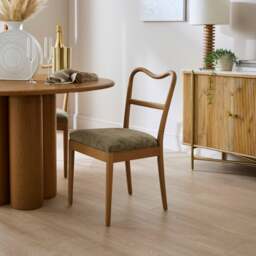 Betsie Dining Chair, Olive Chenille - thumbnail 1