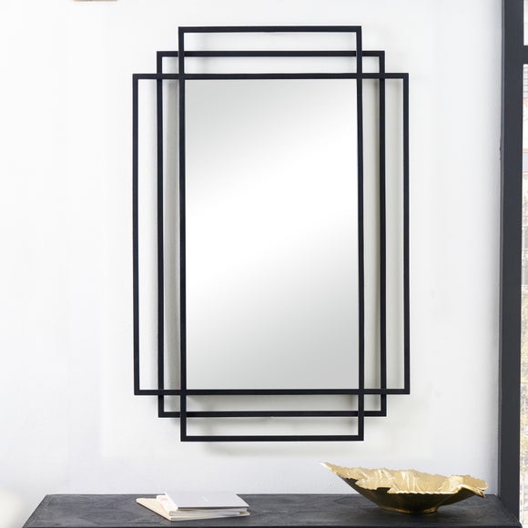 Geometric Rectangular Wall Mirror - image 1