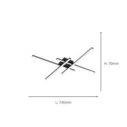 EGLO Vascella LED Square Ceiling Light - thumbnail 4